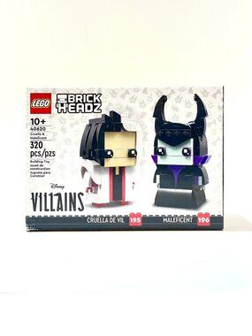 LEGO 40620 Brickheadz Disney Cruella & Maleficent NIB Sealed in Hand